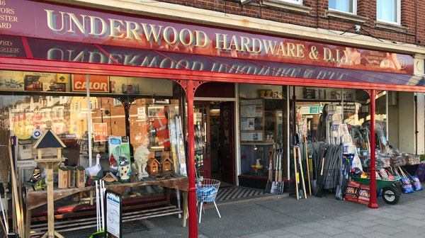 Photo of the front of Underwood Hardware